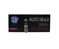 M-TECH Halogeninė lemputė H21W 24V 21W BAY9s Clear