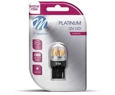 M-TECH LED lemputė LB828Y T20 WY21W 12-24V CANBUS geltona