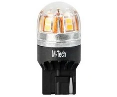 M-TECH LED lemputė LB828Y T20 WY21W 12-24V CANBUS geltona