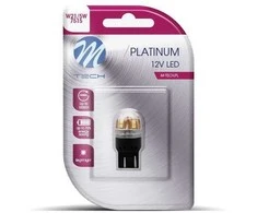 M-TECH LED lemputė T20 | W21/5W | CANBUS 12-24V Baltos spalvos | 2 kontaktai