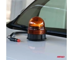 Mirksintis įspėjamasis žibintas 39 LED magnetas R65 R10 12V 24V W02m AMIO-02300