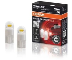 Osram 2825DWNB-2HB lemputė W2.1x9.5d 12V Night Breaker LED (2vnt.) legalios keliuose