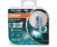 Osram lemputės COOL Mėlynas H4 Intense +100% NEXT gen