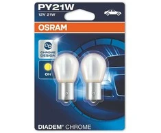 Osram lemputės DIADEM CHROME PY21W geltona 7507DC
