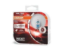 Osram lemputės Night Breaker LASER H8 +150% | NEXT