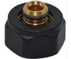 Adaptor for multilayer pipe 16x2 mm, 24-19, Juodas Matt