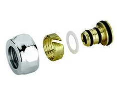 Adaptor for multilayer pipe 20x2.25mm, 24-19`, chrome