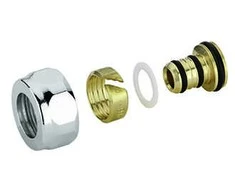 Adaptor for multilayer pipe 20x2.25mm, 24-19`, chrome