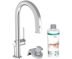 Hansgrohe Aqittura M91 FilterSystem 210 su ištraukiamu snapu, chromas + sBox