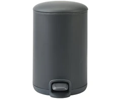 atkritumu tvertne ar pedāli Kaz, 3l, dark pilkas