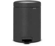 Brabantia atkritumu tvertne ar pedāli NewIcon, 3l, mineral infinite pilkas