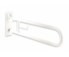 Atlenkiamas ranktūris su popieriaus laikikliu 738mm, baltas
