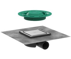 Hansgrohe base set RainDrain Spot Complete, 150/150 mm DN50, horizontal