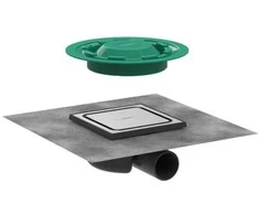 Hansgrohe base set RainDrain Spot Complete, 150/150 mm DN50, horizontal