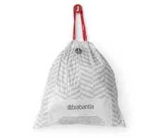 Brabantia atkritumu tvertnes ieliktņi J, 23l, 40 maisi rullītī, balts