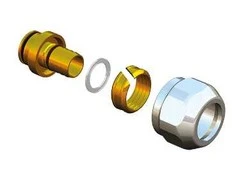 HERZ VUA-50 DE LUXE 22mm jungtis, d16 plastikiniam vamzdžiui