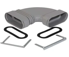 Zehnder ComfoTube Līkums flat 51, 90*, horizontāls