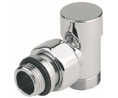 Compact kampinis ventilis 1/2` x 24-19, chromas