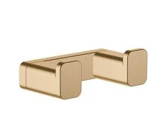 double hook AddStoris, brushed bronze
