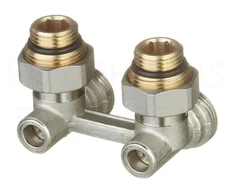 Dubultbloks Purmo 3/4' x 1/2', leņķis