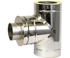 Vulcano Plus dubultsienu t-gabals 90 DN120/220, izolācija 50mm
