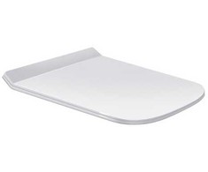 Duravit poda sēdriņķis ar vāku DuraStyle, pagarināts, QR/SC, balts