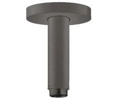 Hansgrohe dušas galvas turētājs S, 100 mm, no griestiem, brushed juodas chrome