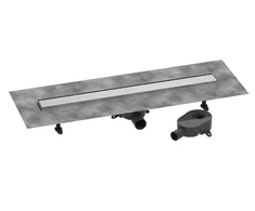 Hansgrohe dušas kanāls RainDrain Go, 800 mm, flīzējams, brushed stainless steel