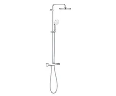 Grohe dušas sistēma ar termostatu Tempesta 210, rokas duša Tempesta 110, 9.5l/min, hroms
