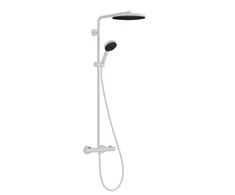 Hansgrohe dušas sistēma Pulsify 260 1 jet ar termostatu Ecostat Fine un rokas dušu 3 jet, matt baltas