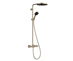 Hansgrohe dušas sistēma Pulsify 260 1 jet ar termostatu Ecostat Fine un rokas dušu 3 jet, brushed bronz