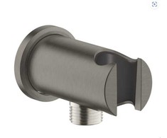 Grohe Rainshower dušo galvutės laikiklis su dušo išvadu, brushed hard graphite