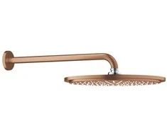 Grohe Rainshower Cosmo 310 1sr dušo galva su laikikliu iš sienos 380mm. 8L/min. brushed warm sunset
