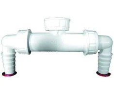 Dvigubas antgalis d 1 žarnai 3/4(17-23mm) su atbuliniu vožtuvu(HL2)