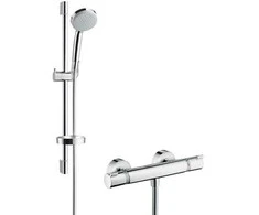 Hansgrohe Ecostat Comfort Combi/Croma 100 Vario dušo kompl. su dušo termostatu. 650 mm. chromas