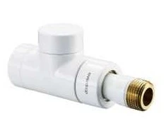 Ekskluz. atpakaļg. vent.1/2" taisns, balts