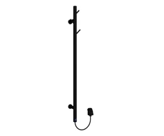 elektriskais dvieļu žāvētājs Tubi, 850 mm, matēts juodas