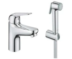 Grohe Euroeco S praustuvo maišytuvas su bidėte, chromas
