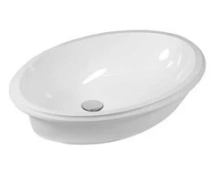Evana praustuvas 500 x 350 mm montuojamas po stalviršiu, baltas