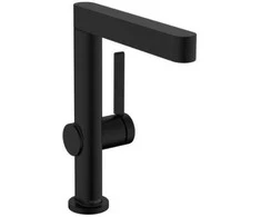 Hansgrohe Finoris 230 praustuvo maišytuvas su push-open, matinis juodas