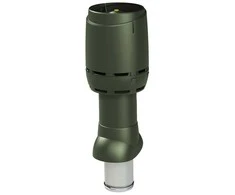 FLOW izolēts ventilācijas izvads 125P/IS/500, zaļš
