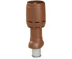 Flow izolēts ventilācijas izvads 125P/IS/500, ķieģeļsarkans