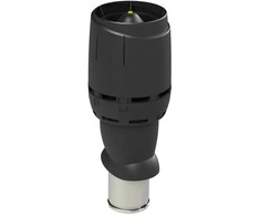 FLOW izolēts ventilācijas izvads 160P/IS/500, juodas