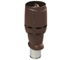FLOW izolēts ventilācijas izvads 160P/IS/500, brūns