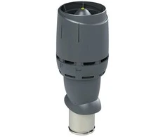 FLOW izolēts ventilācijas izvads 160P/IS/500, pelēks