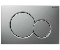 Geberit taustiņš Sigma01, 246x164 mm, matēts hroms ar easy-to-clean pārlājumu