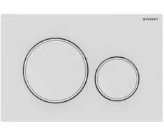 Geberit taustiņš Sigma20 New, 246x164 mm, matēts balts ar easy-to-clean pārklājumu / balts
