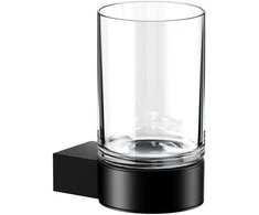 glāze ar turētāju Plan, matēta melna
