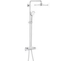 Grohe dušo sistema su termostatu „Rainshower Mono 310“, rankiniu dušu „Euphoria 110 Massage“, 9,5 l/min., chromuota