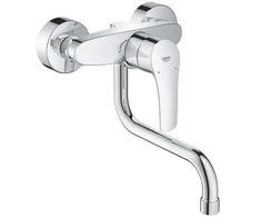 Grohe virtuves izlietnes maisītājs Eurosmart, iztece 216 mm, no sienas, hroms